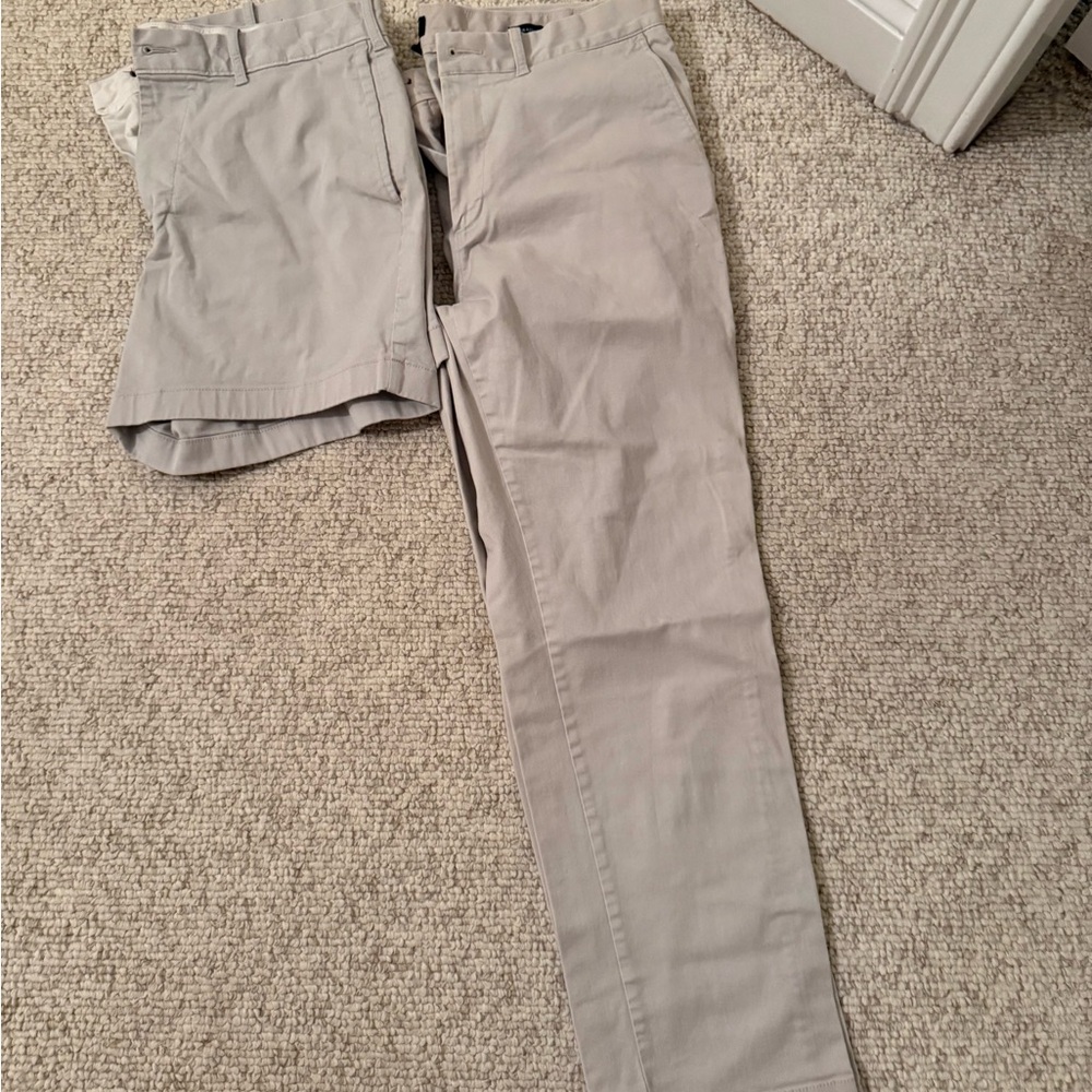 J. Crew Men's Light Taupe Chino Pants and Shorts